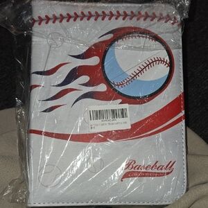 440 Pocket Baseball Graphic White and Red Collectors Case New